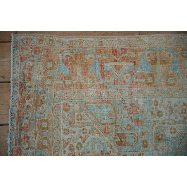 Textile Vintage Distressed Afshar Rug - 4'8" x 5'9" For Sale - Image 7 of 12