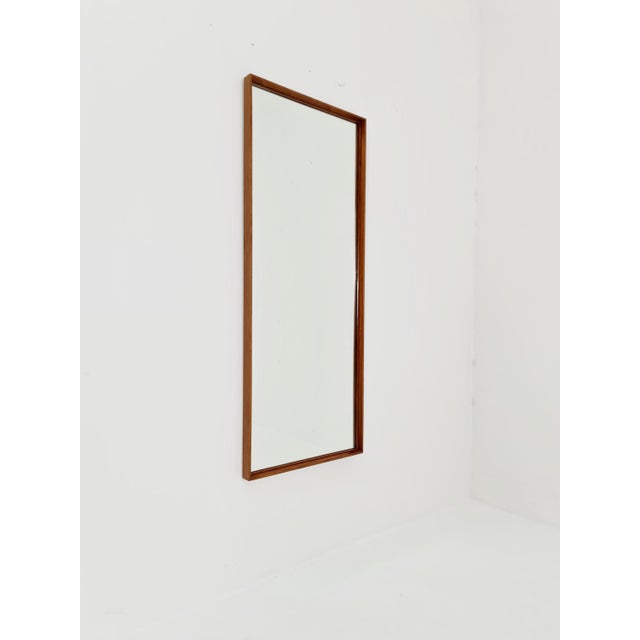 Mid-Century Modern German Teak Wall-Mounted Mirror, 1960s For Sale - Image 11 of 11