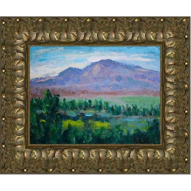 Contemporary Contemporary Impressionist Oil Painting Landscape For Sale - Image 3 of 7