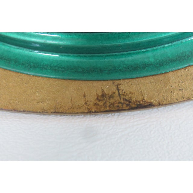 Mid Century Judaica Israeli Enamel Lidded Brass Serving Bowl Pedestal Dish 5003b For Sale - Image 14 of 14