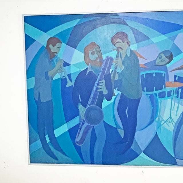 Very large - six foot by four foot - 1960s era canvas by the American artist Charles Arcier (1914-1995). This vibrantly...