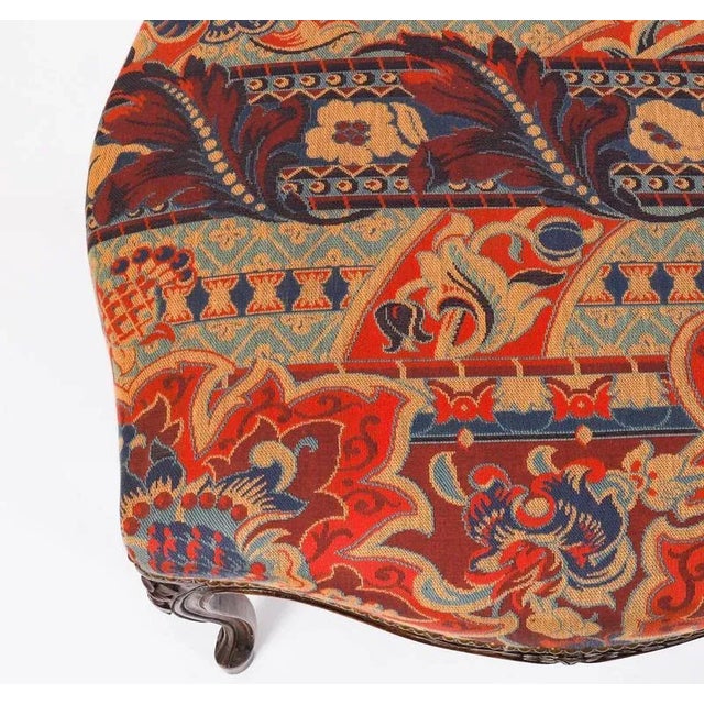 Large French Louis XIV Revival Walnut Ottomans, 19th Century, Set of 2 For Sale - Image 5 of 18
