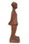 Wood Hand-Carved Wooden Standing Girl, Holland, 1940s For Sale - Image 7 of 12
