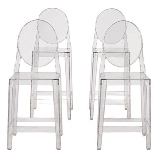 Kartell One More Stool by Philippe Starck, Set of 4 For Sale
