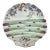 1890s English Majolica Shell Shape Asparagus Plate For Sale