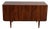 Rosewood Sideboard Credenza Low Storage Unit With Tapered Legs Denmark 1960s For Sale