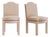 Rose Linen Leo Dining Chairs by Ceraudo, Set of 2 For Sale