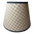 Vintage Windowpane Fabric Lampshade For Sale