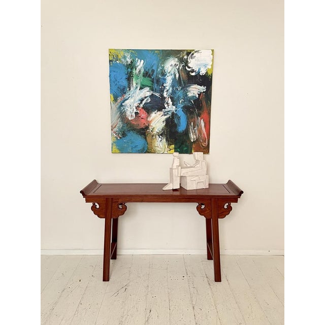 Chinese Console Table in Mahogany, 1940 For Sale - Image 3 of 18