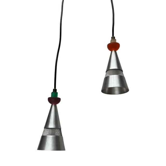 Vintage Dutch Pendant Lamps by Studio Brandend Zand, 1990s, Set of 2 For Sale