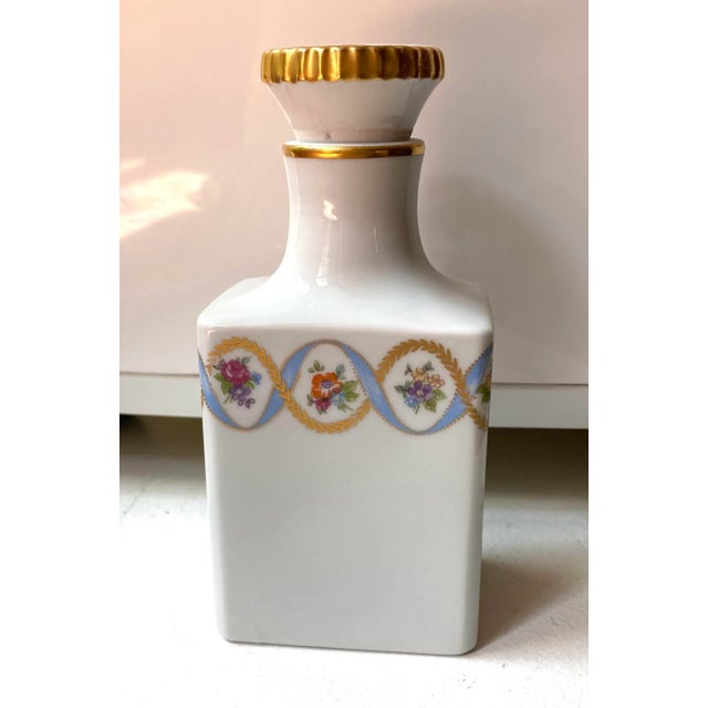 White Vintage Limoges Porcelain Perfume Bottle, 1930s For Sale - Image 8 of 8
