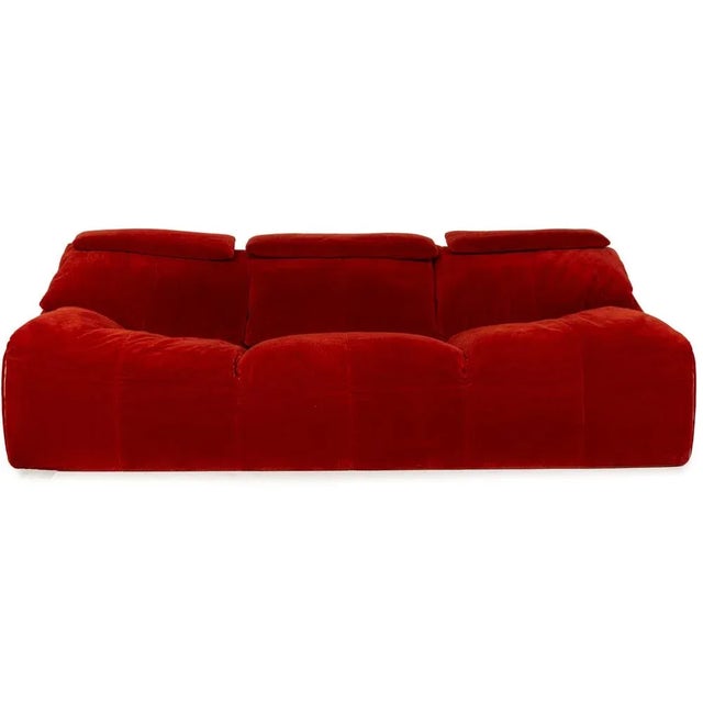Plumy 3-Seater Sofa in Red Upholstery from Ligne Roset For Sale - Image 15 of 15