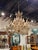 This 19th century Italian macaroni bead chandelier is a unique and elegant lighting fixture that adds a touch of history...