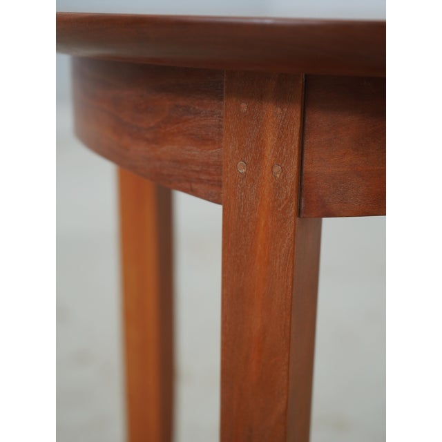 Wood Thomas Moser Round Cherry Small Occasional End Table For Sale - Image 7 of 12