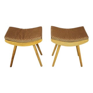 Vintage Ottomans from Jitona, Former Czechoslovakia, 1979, Set of 2 For Sale