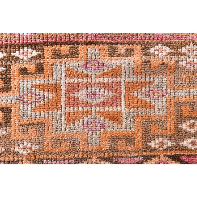 Vintage Runner Rug in Wool For Sale - Image 5 of 12