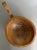 Shabby Chic Mid 20th Century Hand Carved Wood Bowl With Handle For Sale - Image 3 of 9