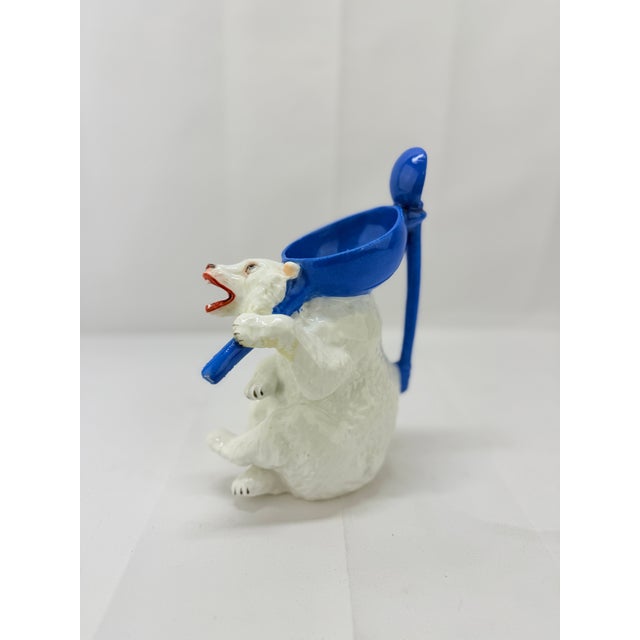Meissen Porcelain Antique German Polar Bear Form Porcelain Syrup Pitcher For Sale - Image 4 of 9