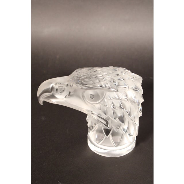 Lalique Glass Eagle Form Paper Weight For Sale - Image 4 of 6
