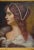 Italian J Bovgvereau Oil Painting Antique Canvas Portrait Fine Art Woman Gilt Frame Sign For Sale - Image 3 of 13