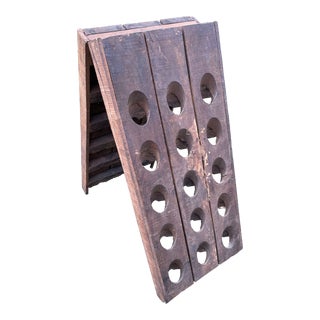 Riddling Rack Champagne and Wine Rack Vintage For Sale