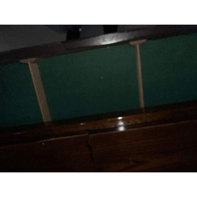 Brown Dixie Furniture Campaign Style Flip-Top Server Bar Cabinet, 1970s For Sale - Image 8 of 11