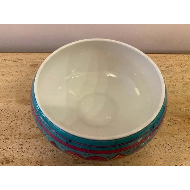 Rosenthal Emilio Pucci for Rosenthal Lidded Ceramic Bowl For Sale - Image 4 of 9