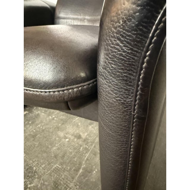 Wood Black Leather DS-50 Lounge Chairs from de Sede, 1970s, Set of 2 For Sale - Image 7 of 9