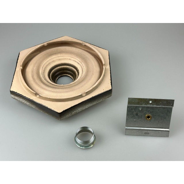 Mid-Century Modern Vintage Wall Lamp in Ceramic, 1960s For Sale - Image 3 of 18