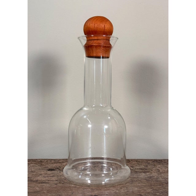 Jens Harald Quistgaard Mid Century Danish Modern Teak and Glass Pitcher / Decanter Dansk Designs For Sale - Image 4 of 6