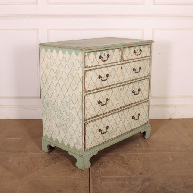 English Painted Chest of Drawers For Sale - Image 6 of 11