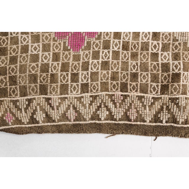 Ethnic Geometric Wool Kilim Rug For Sale - Image 4 of 18