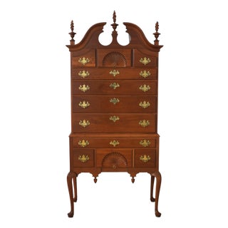Stickley Cherry New England Queen Anne Highboy For Sale