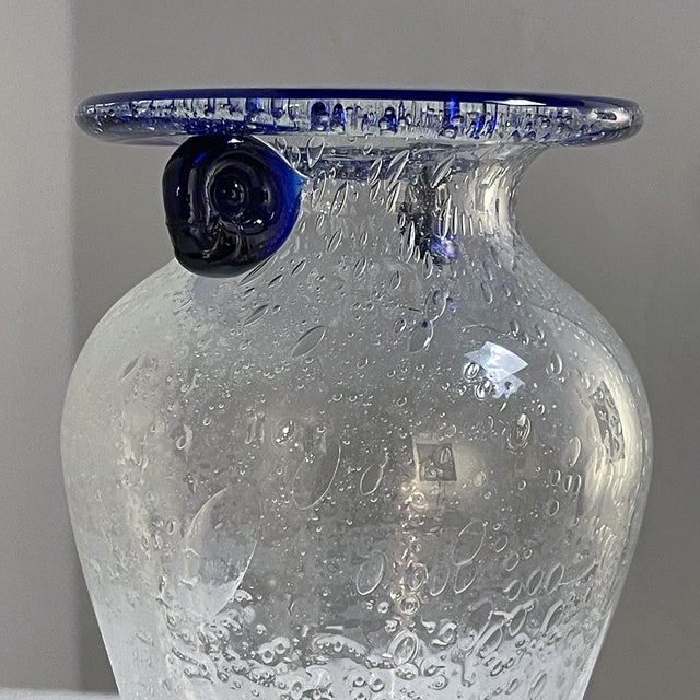 Mid-Century Hand-Blown Glass Flower Vase For Sale In Dallas - Image 6 of 18