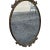 Italian Solid Brass Oval Wall Mirror Vintage Decorative Hanging Mirror For Sale - Image 9 of 14