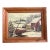 1950’s Original Rustic Impressionist Snowy Barn Landscape Painting For Sale