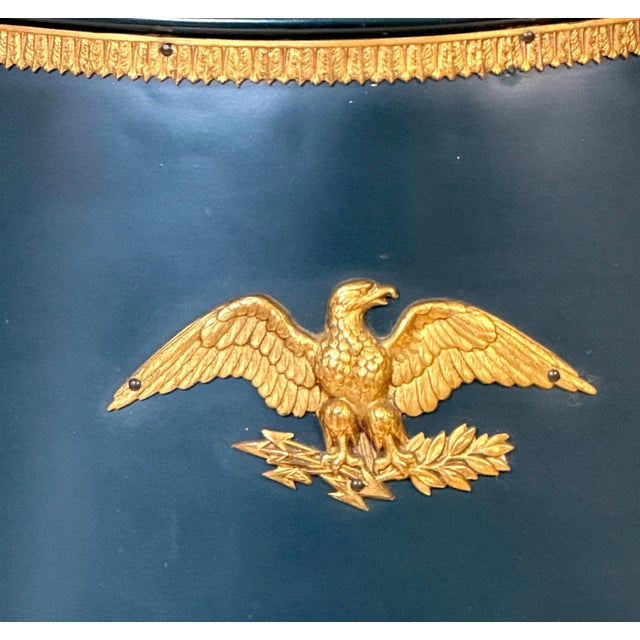 French Empire-Style Bouillotte Lamp with Napoleonic Eagle Motif, circa 1925 For Sale - Image 9 of 16