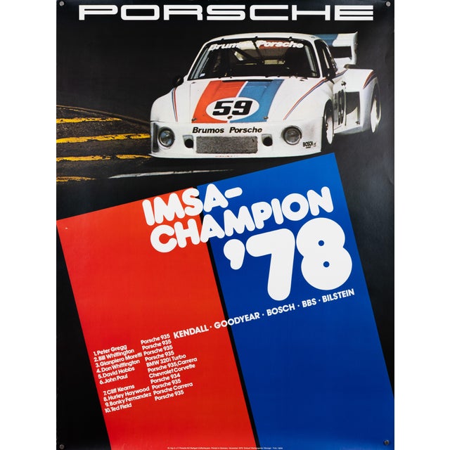 Original Porsche Poster by Strenger Advertising Agency For Sale - Image 9 of 9