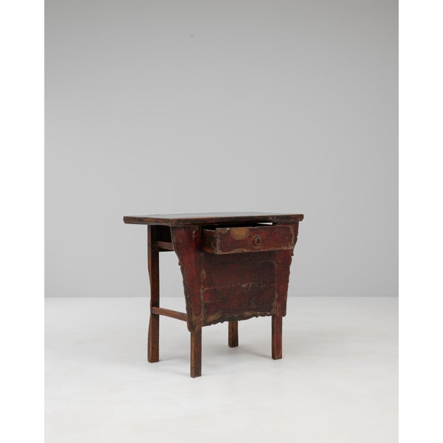 19th Century Chinese Carved Lacquered Console Table For Sale - Image 10 of 12