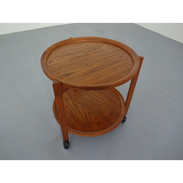 Vintage Teak Serving Trolley from Sika Møbler, Denmark, 1960s For Sale - Image 6 of 16
