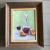 1970s Vintage Original Modernist 1970’s Still Life “Wine With Fruit “ Painting W/Modernist Frame For Sale - Image 5 of 5