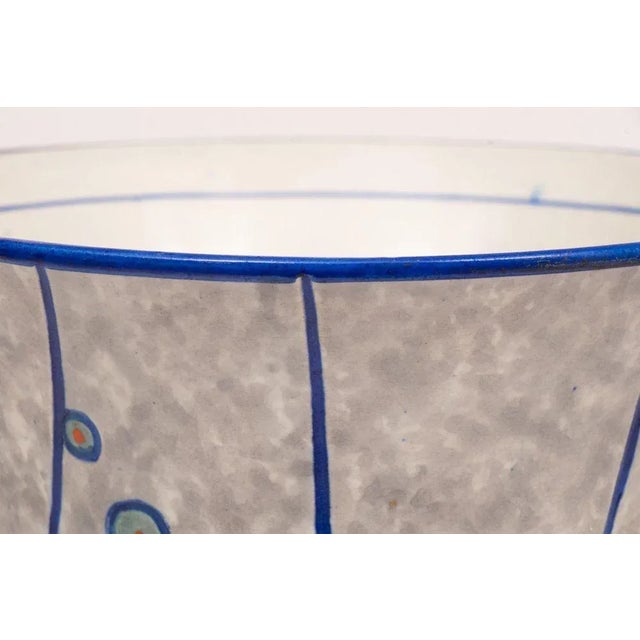 British Art Deco Hand Painted Vase, 1930s For Sale - Image 4 of 9