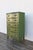 Green 1950s French Provincial Hand-Painted Green Tall Chest of Drawers For Sale - Image 8 of 18
