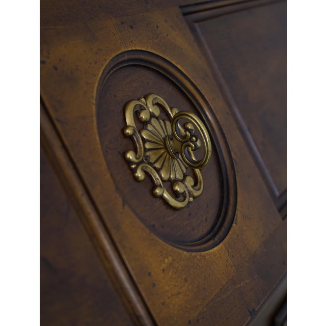 Henredon Country French Large Secretary Desk For Sale - Image 9 of 18