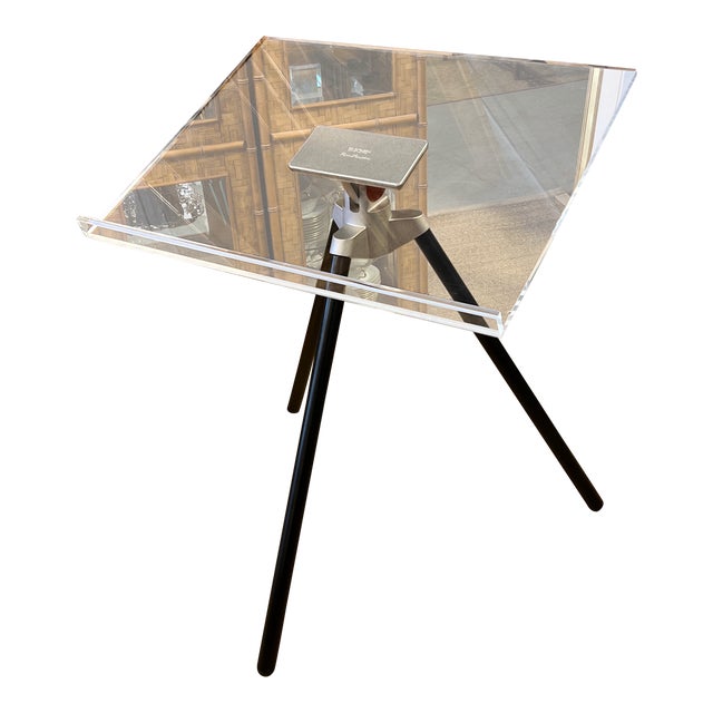 Taschen Marc Newson Lucite Tripod Book Stand For Sale