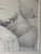 Coastal Vintage Coastal Nude Female Graphite Portrait Drawing Signed For Sale - Image 3 of 5