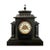 Large Victorian 19th Century Faux Marble Mantel Clock For Sale