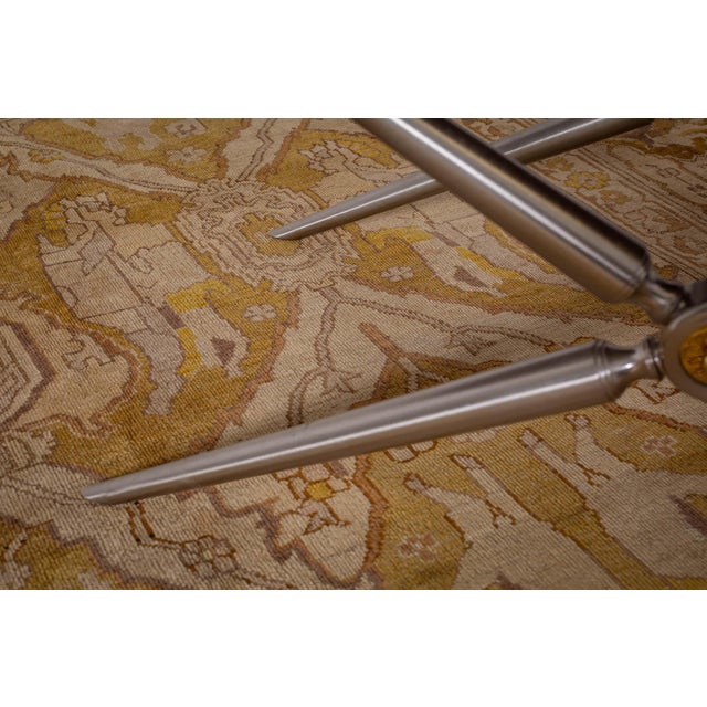 Indian 1920s Indian Amritsar Beige, Brown and Gold Rug For Sale - Image 3 of 5