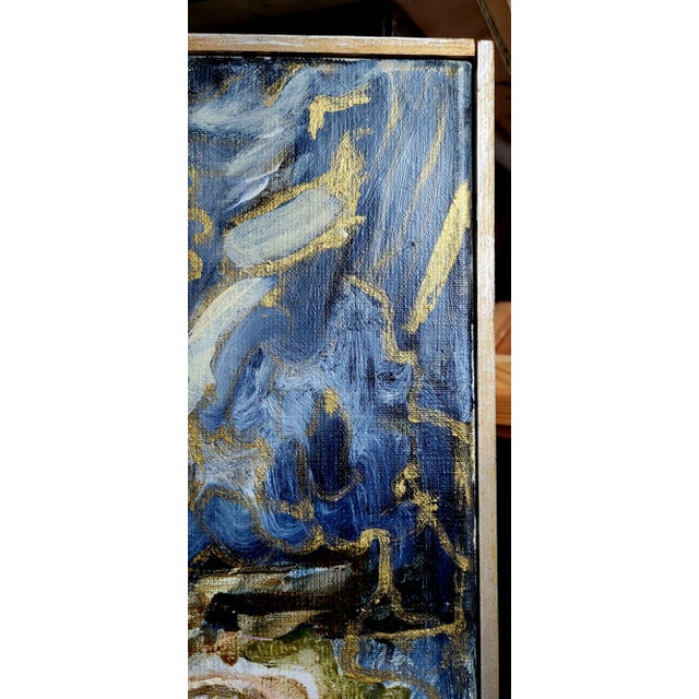 2010s Abstract Expressionist Oil Painting on Linen, "Sugar House (Formerly Keith)" by Lynn Christian 2014 For Sale - Image 5 of 6