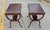 1950s Regency Leather Top Mahogany Side Table With Curule Legs - A Pair For Sale - Image 13 of 16